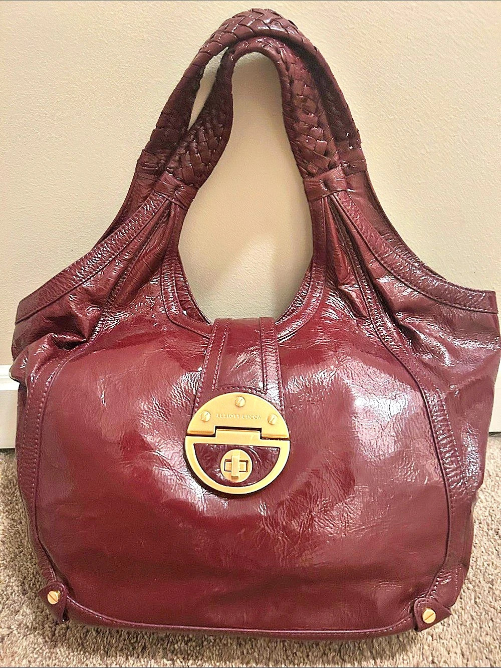 Elliott Lucca Burgundy Shoulder Bag